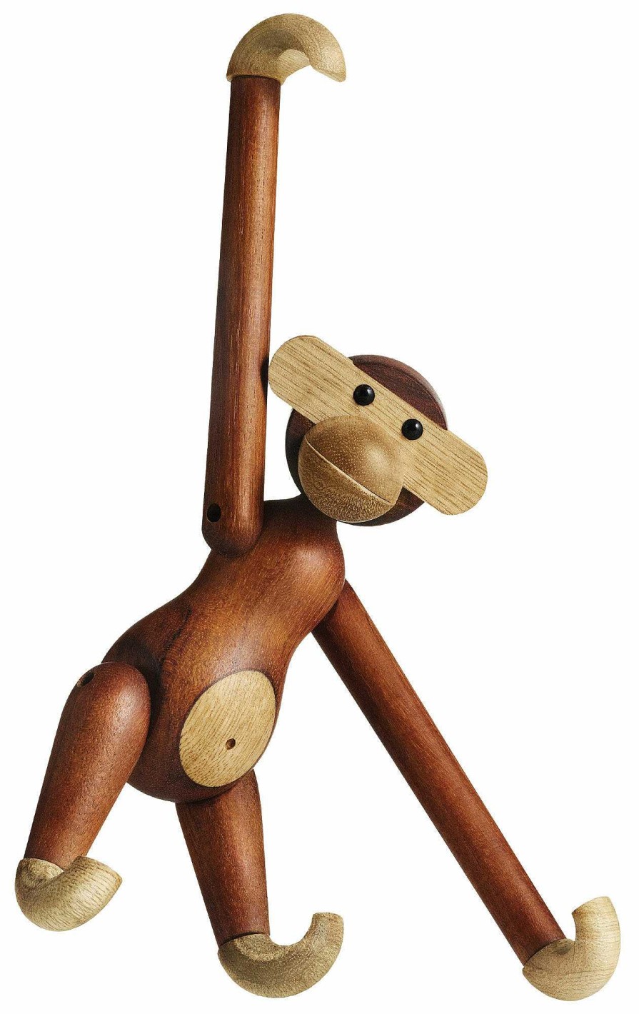 Kay Bojesen Holzfigur "Affe" (Klein, Hohe 20 Cm) 20. Jahrhundert