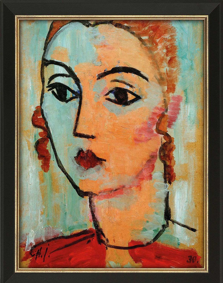 Alexej von Jawlensky Bild "Bildnis Lisa Kummel" (1930), Gerahmt Portrats