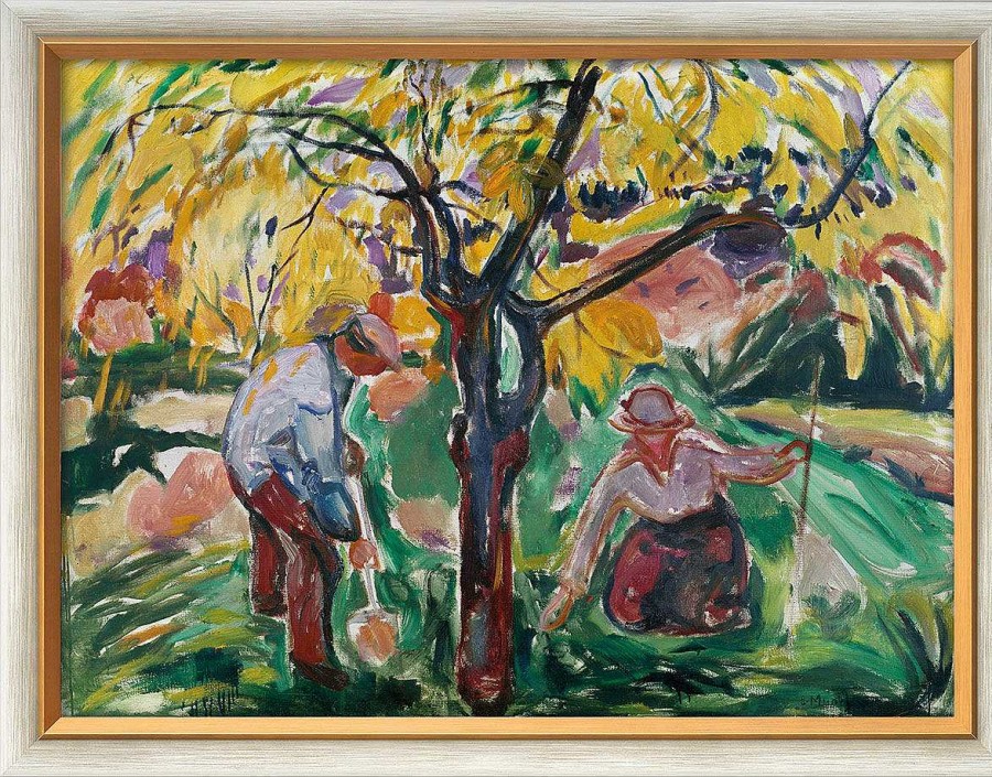 Edvard Munch Bild "Apfelbaum" (1921), Gerahmt Genreszenen