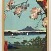 Ando Hiroshige Bild "Suijin Grove And Masaki" (1856-58), Gerahmt Asien