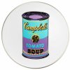 Andy Warhol Porzellanteller "Coloured Campbells Soup Can" (Turkis/Lila) Homeaccessoires