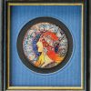 Alphonse Mucha Miniatur-Porzellanbild "Zodiak", Gerahmt Porzellanbilder