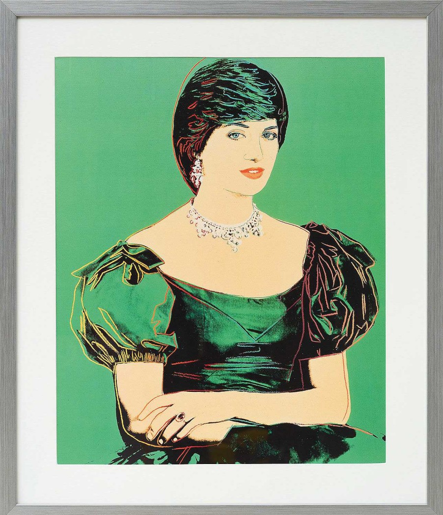 Andy Warhol Bild "Princess Diana" (1982), Gerahmt Bilder