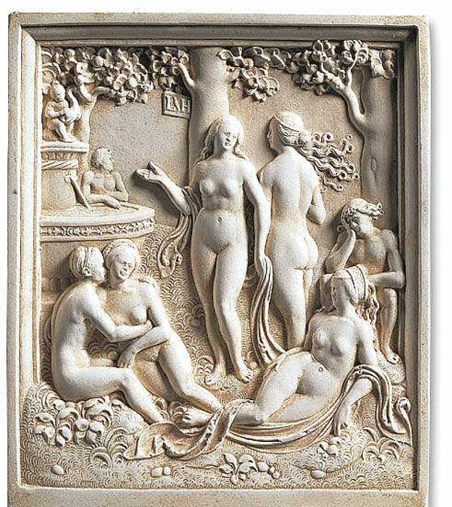 Loy Hering Relief "Liebesgarten", Kunstguss Renaissance