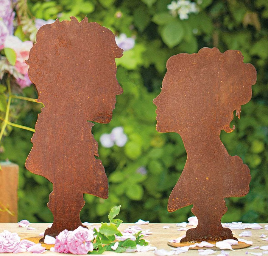 ars mundi 2 Gartenfiguren / Silhouetten "Sissi Und Franz" Im Set Sonstige Gartenaccessoires