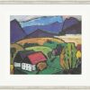 Gabriele Münter Bild "Blick Aufs Gebirge" (1934), Gerahmt Faksimile