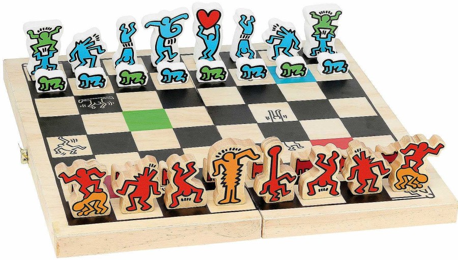 ars mundi Schachspiel "Keith Haring", Bunte Version Spiele / Hobby