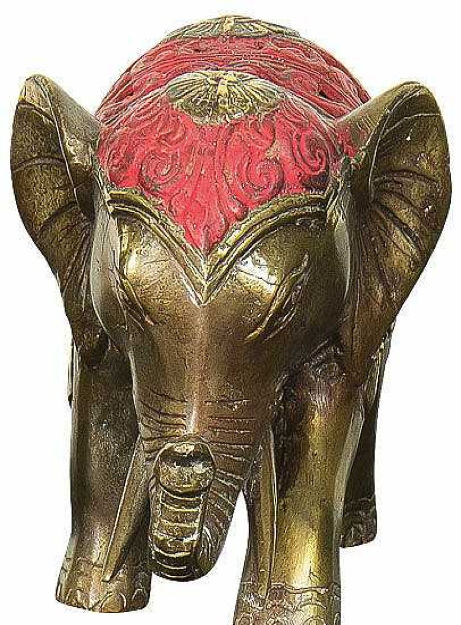 ars mundi Skulptur "Elefant" (Rote Version), Bronze Asien