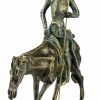 Angeles Anglada Skulptur "Don Quichotte", Kunstguss Steinoptik Statuetten