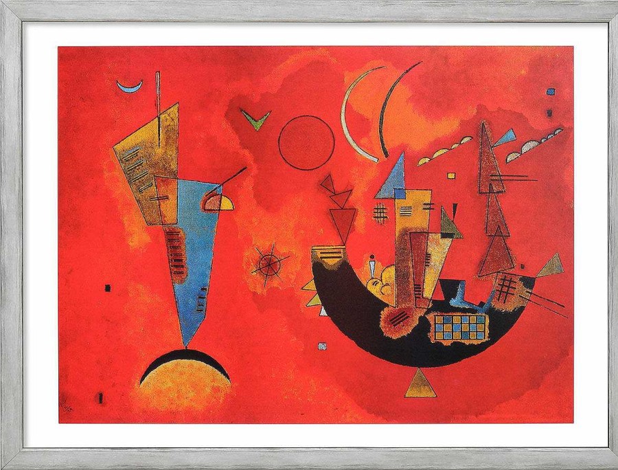 Wassily Kandinsky Bild "Mit Und Gegen" (1929), Gerahmt Expressionismus