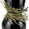 Vanessa Mitrani Vase "Festive Schwarz", Glas/Bronze Interieur