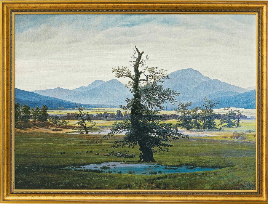 Caspar David Friedrich Bild "Der Einsame Baum" (1822), Gerahmt Romantik