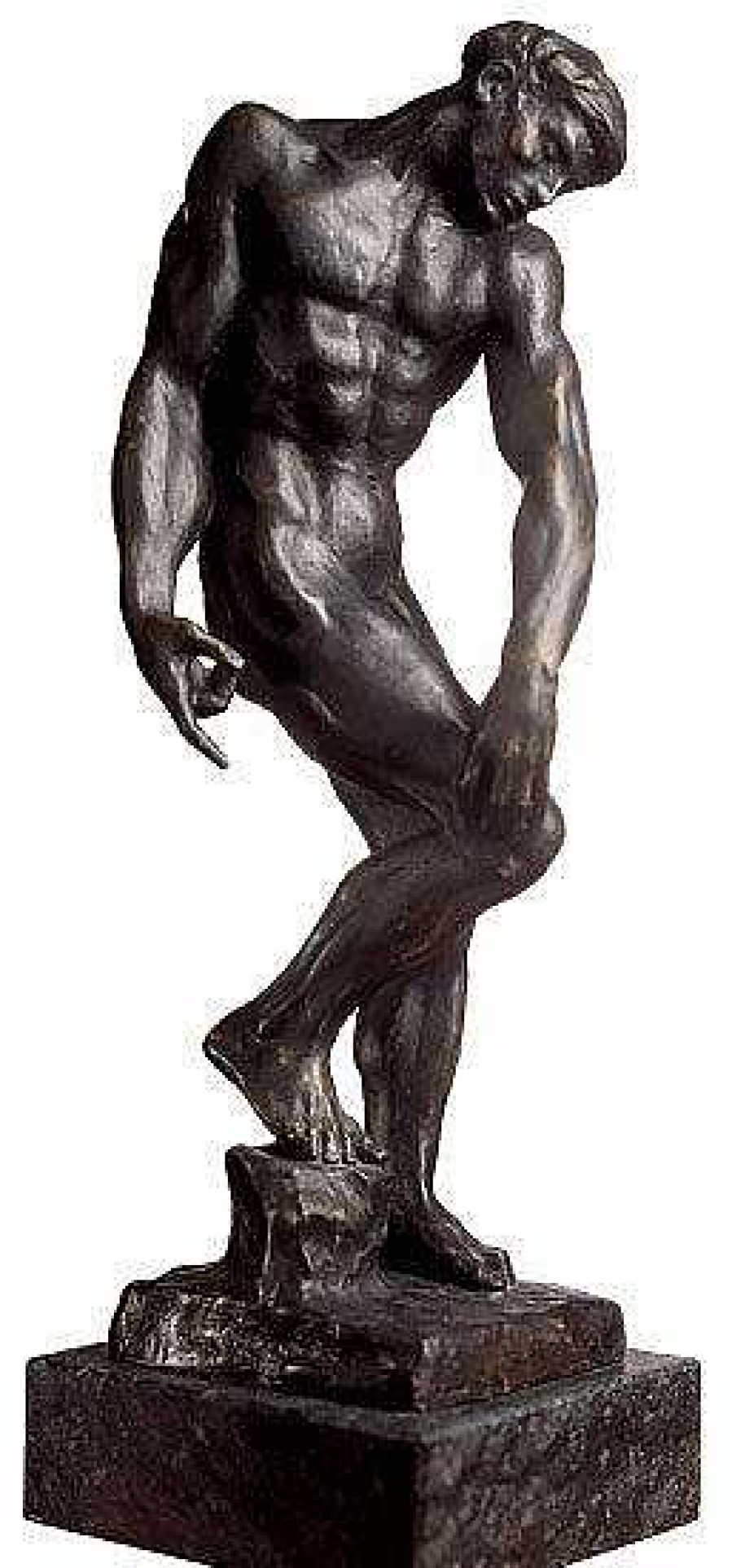 Auguste Rodin Skulptur "Adam Oder Der Grose Schatten" (1880), Version In Kunstbronze Statuetten