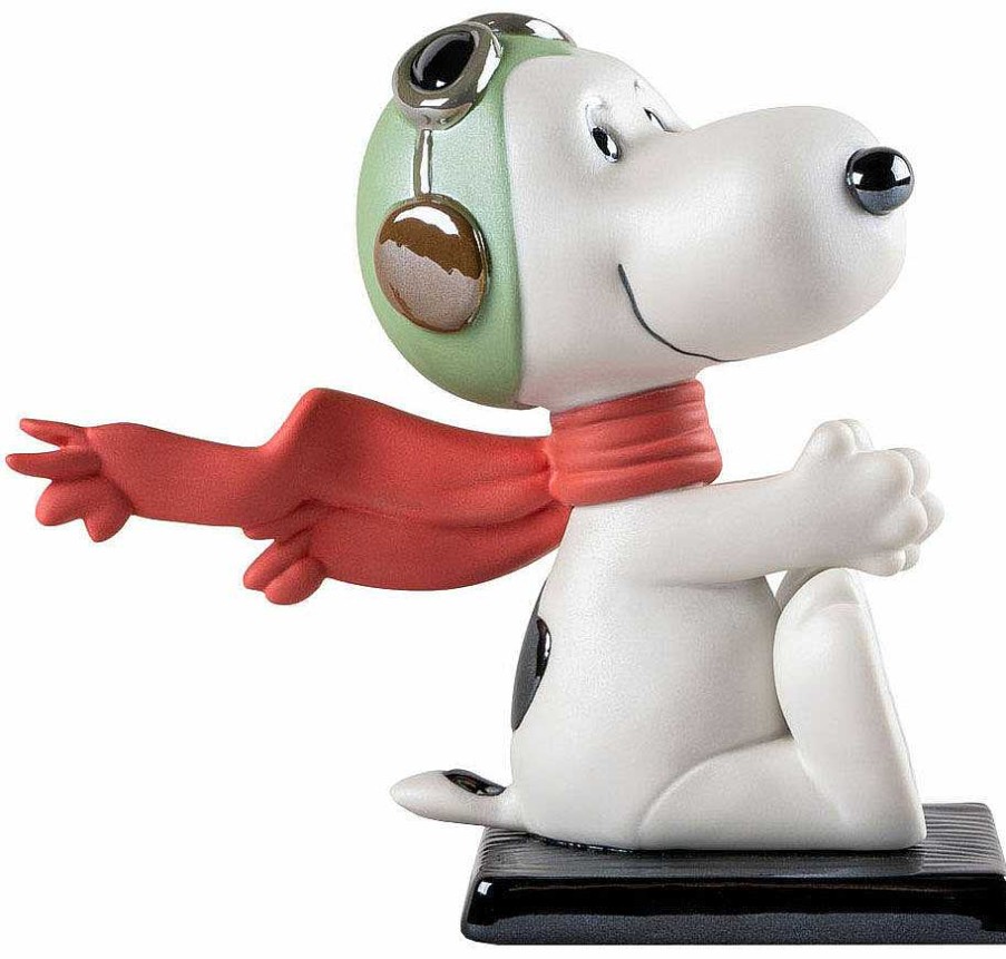 Lladró Porzellanfigur "Snoopy Flying Ace" Humor / Karikatur