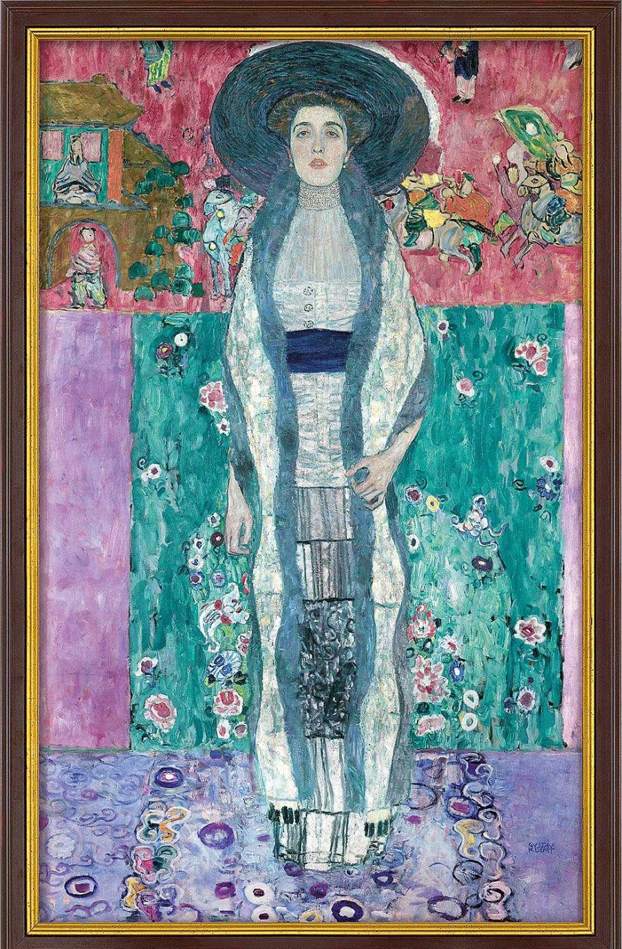 Gustav Klimt Bild "Bildnis Adele Bloch-Bauer Ii" (1912), Gerahmt Portrats