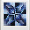 Victor Vasarely Bild "Firka", Gerahmt Op-Art