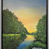 Arnold Voet Bild "Sunset Walk" (2023) (Original / Unikat), Gerahmt Originale / Unikate