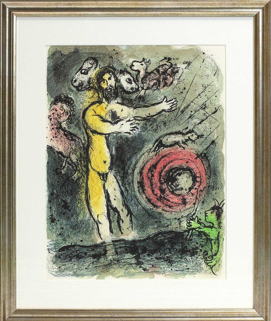 Marc Chagall Bild "Die Odyssee - Proteus" (1989), Gerahmt Klassische Moderne