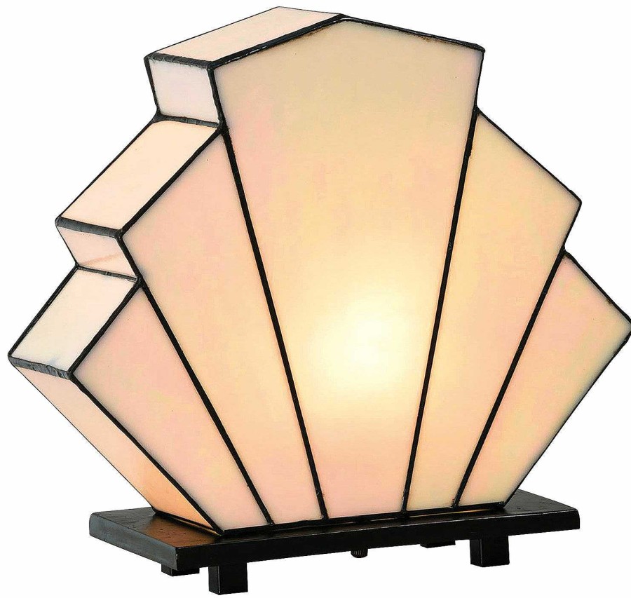 ars mundi Art Deco Tischlampe "Facher" Interieur