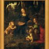 Leonardo da Vinci Bild "Madonna In Der Felsengrotte" (1483-1486), Gerahmt Renaissance