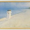 Peder Severin Kroyer Bild "Sommerabend Bei Skagen - Der Strandspaziergang" (1893), Gerahmt Giclee