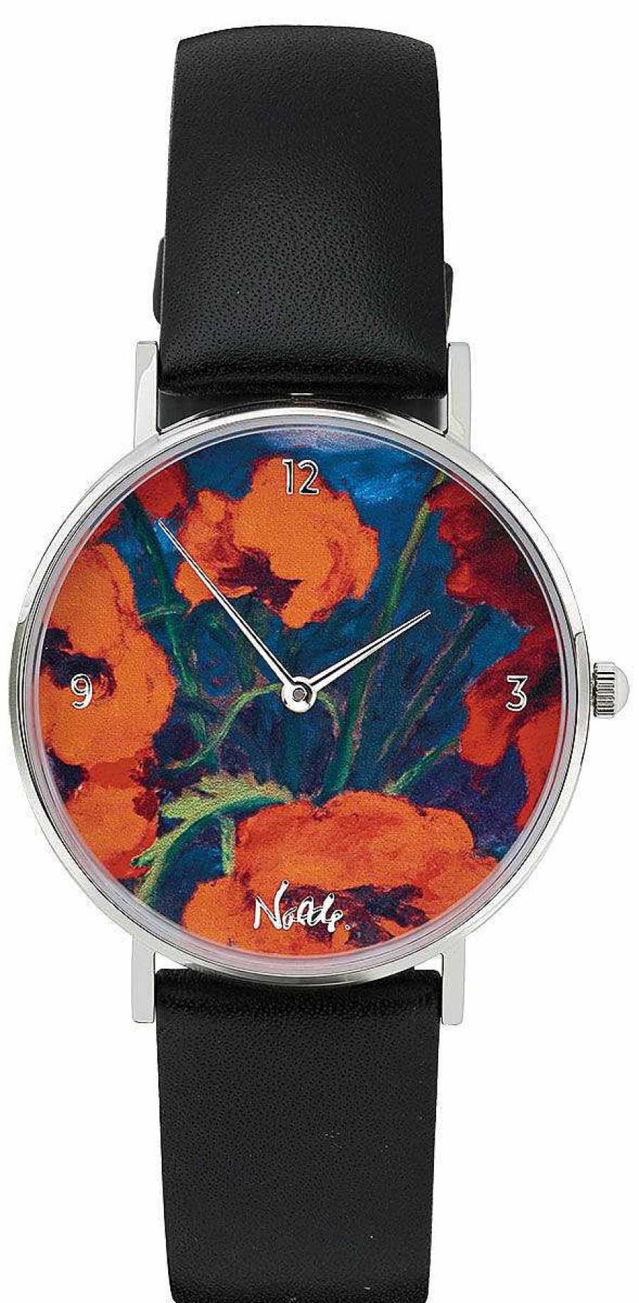 ars mundi Kunstler-Armbanduhr "Emil Nolde - Groser Mohn (Rot, Rot, Rot)" Armband- Und Taschenuhren