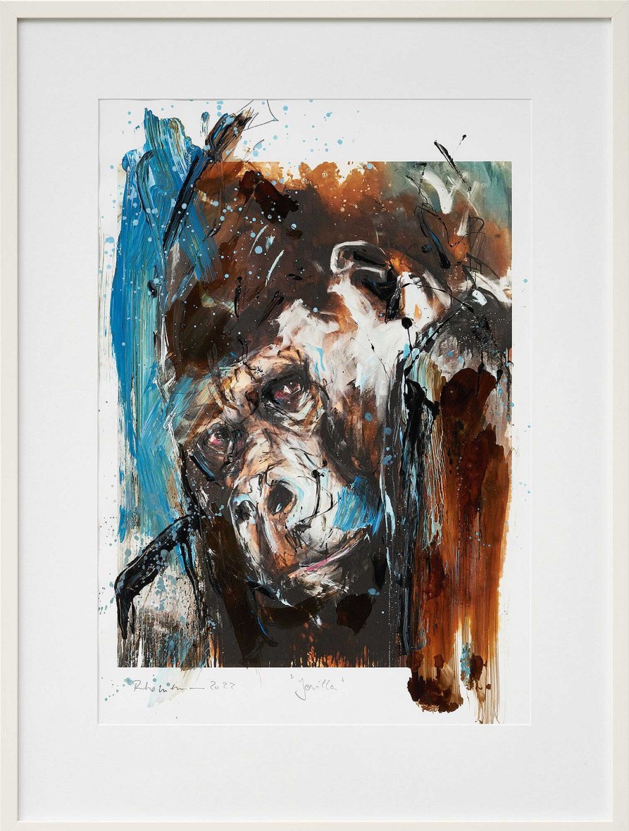 Ralf Koenemann Bild "Gorilla_2.7" (2022) (Unikat) Mischtechniken