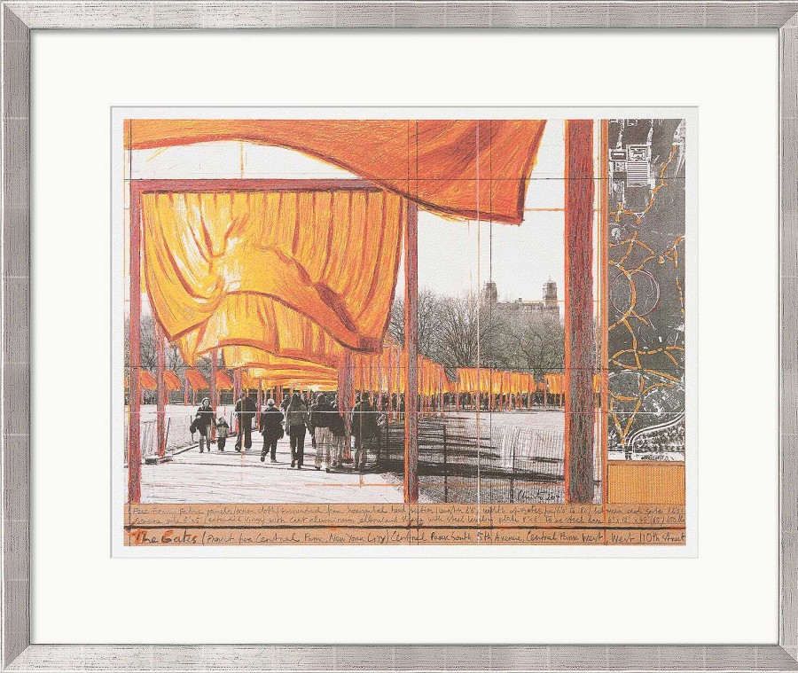 Christo Bild "The Gates Xxvi", Gerahmt Stadt Und Architektur