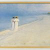 Peder Severin Kroyer Bild "Sommerabend Bei Skagen - Der Strandspaziergang" (1893), Gerahmt Genreszenen