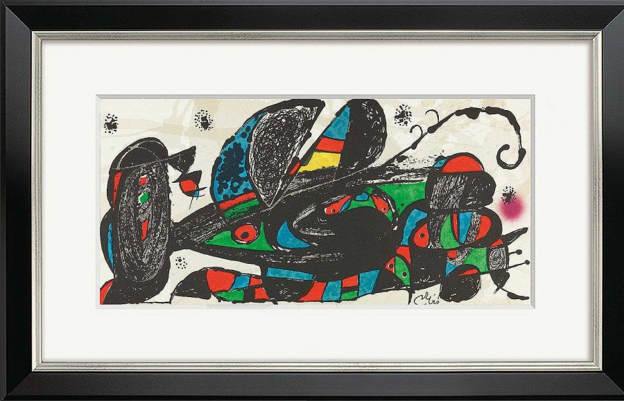 Joan Miró Bild "Escultor Iran" (1974), Gerahmt Surrealismus