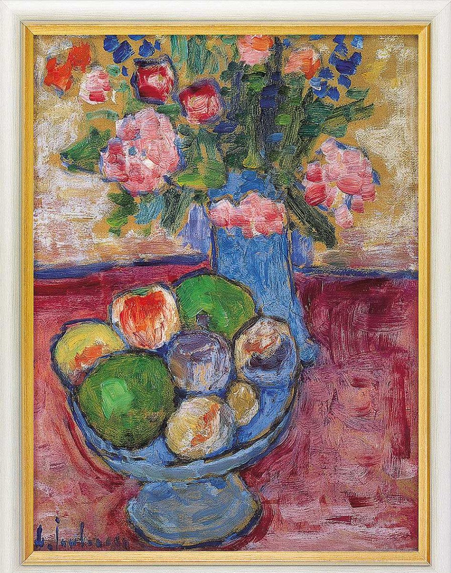 Alexej von Jawlensky Bild "Die Blaue Vase", Gerahmt Stillleben