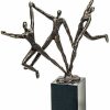 Gerard Skulptur "Dynamisches Team" Metallguss