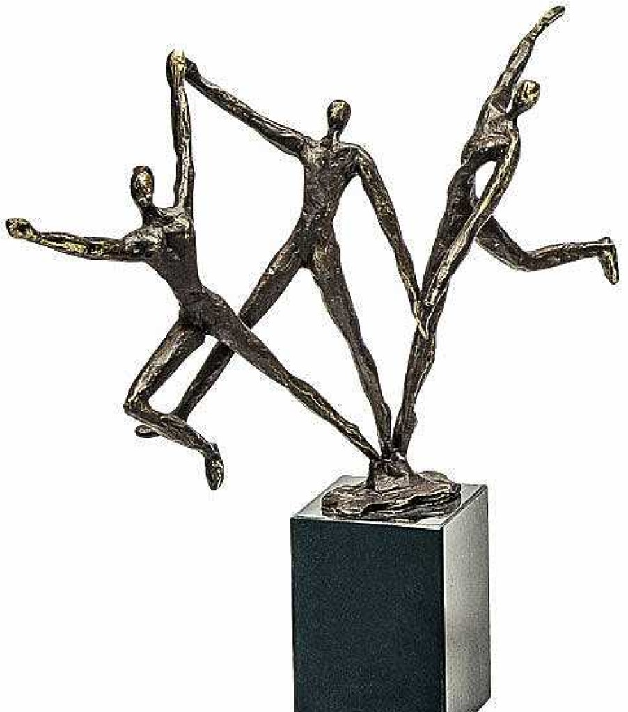 Gerard Skulptur "Dynamisches Team" Metallguss