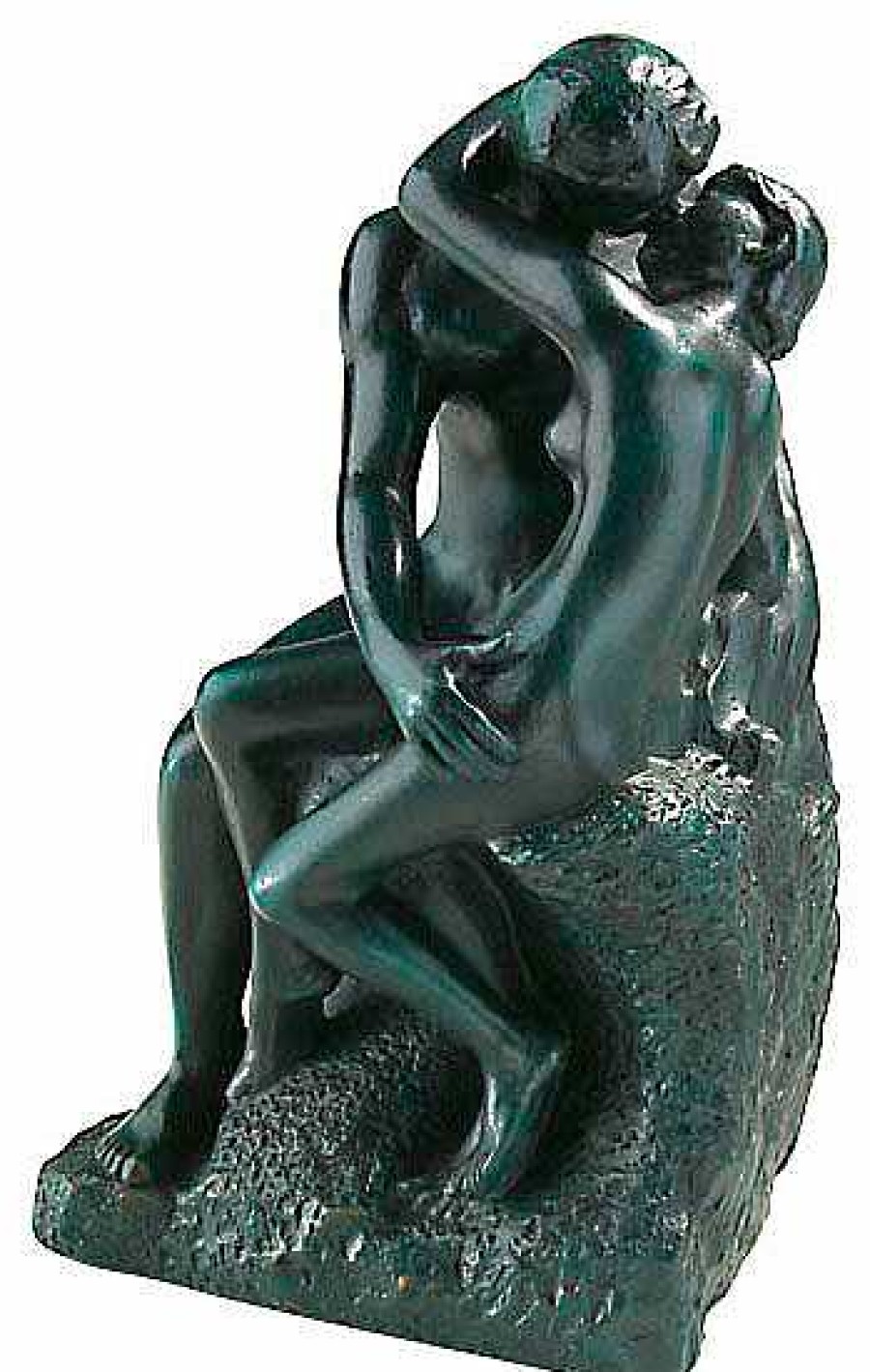 Auguste Rodin Skulptur "Der Kuss" (19 Cm), Kunstguss Kunstguss