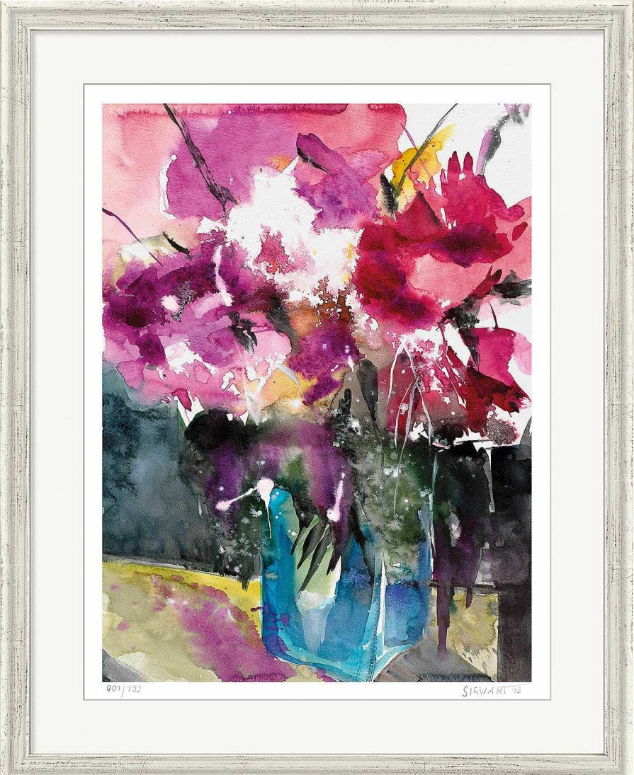 Kerstin Sigwart Bild "Pfingstrosen Iv", Gerahmt Blumen