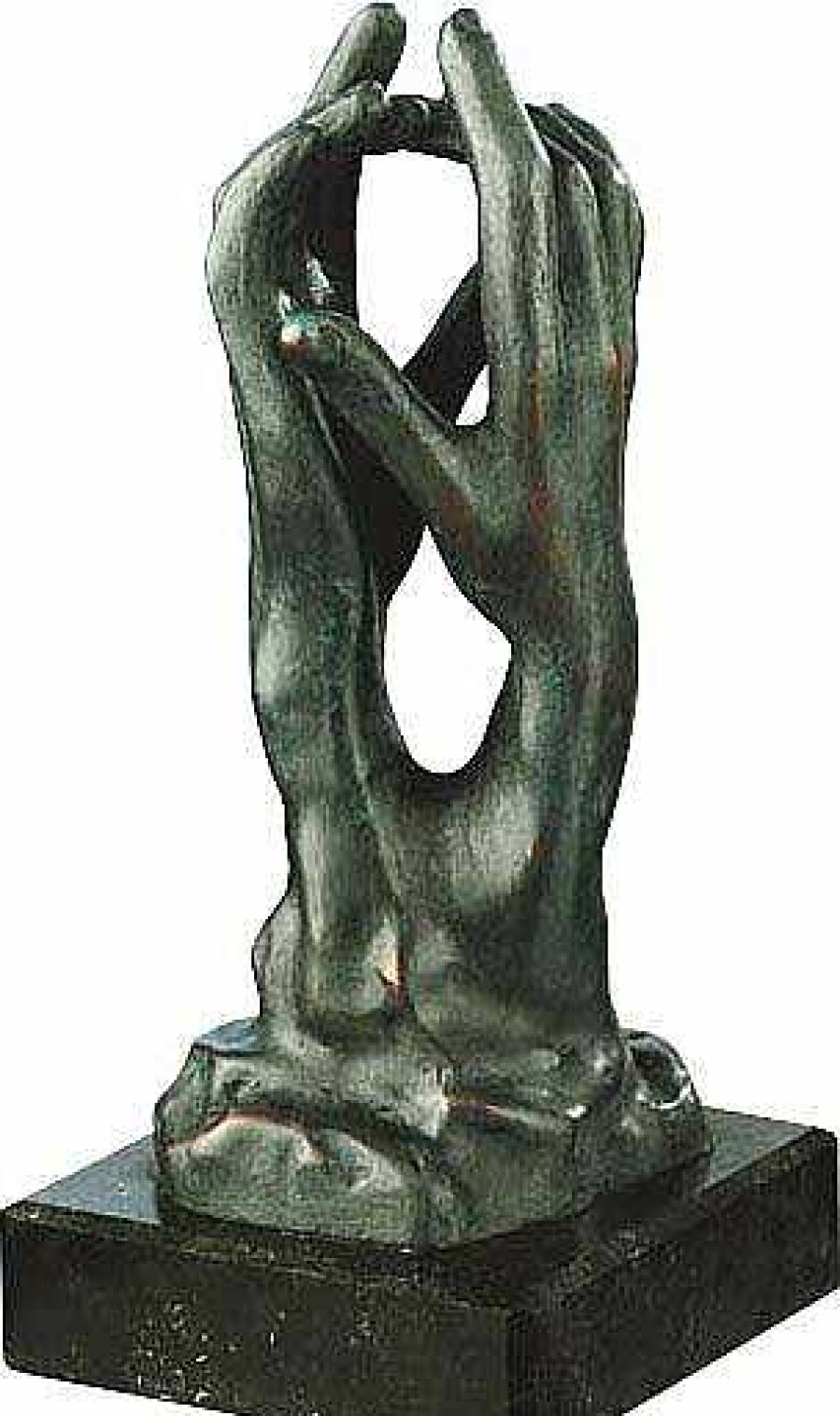 Auguste Rodin Skulptur "Die Kathedrale" (Etude Pour Le Secret"), Kunstbronze Kunstbronze