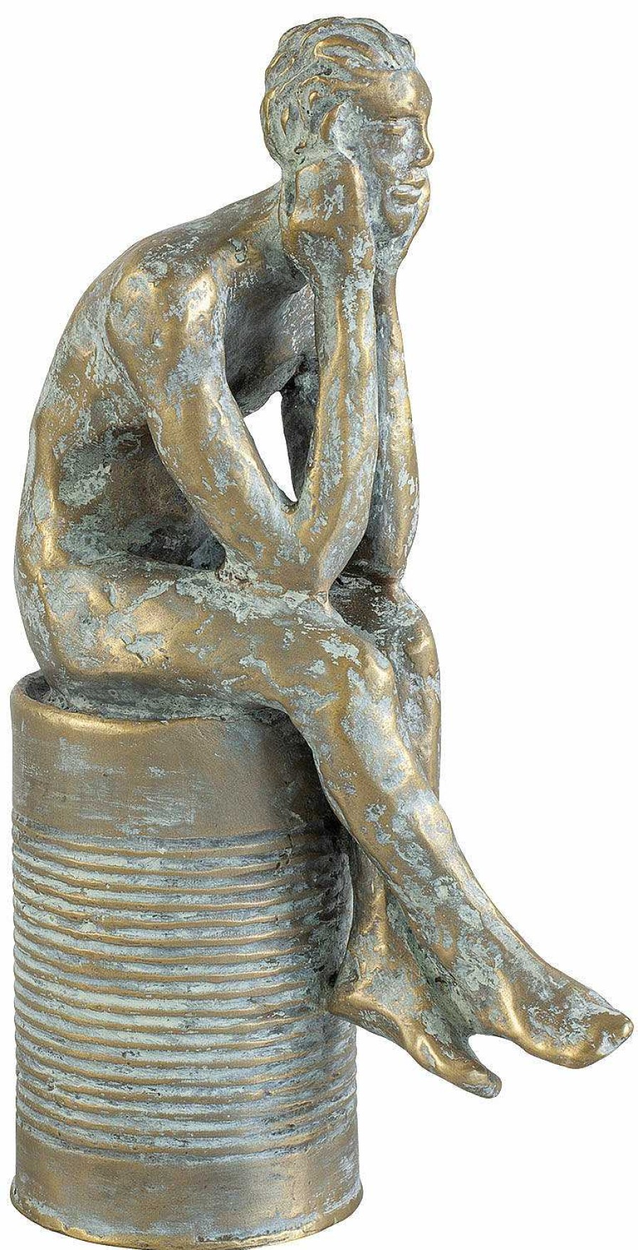 Dagmar Vogt Skulptur "Kleiner Denker" (2021), Bronze 21. Jahrhundert