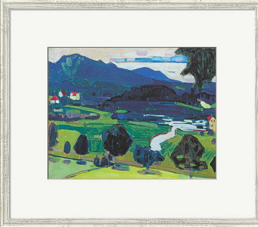 Wassily Kandinsky Bild "Murnau - Blick Uber Den Staffelsee" (1902), Gerahmt Faksimile