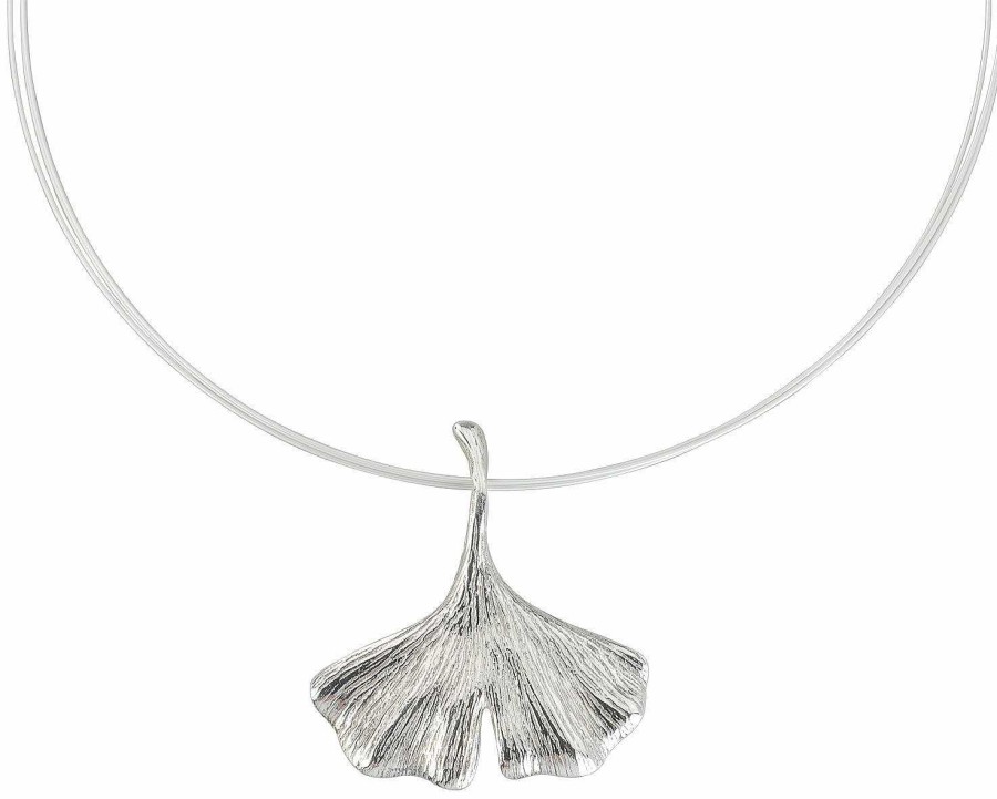 Petra Waszak Collier "Ginkgo", Version Silber Silber