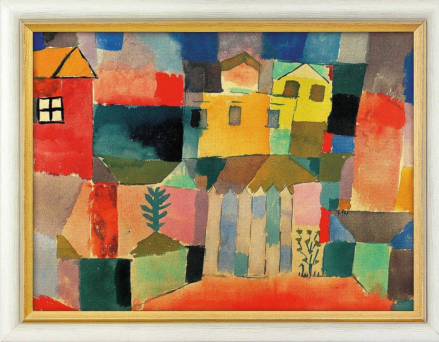 Paul Klee Bild "Hauser Am Meer" (1914), Gerahmt Klassische Moderne