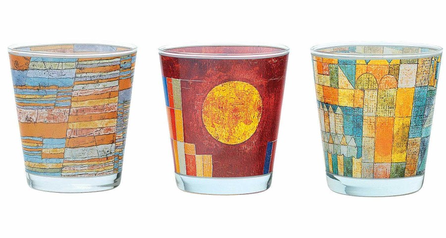 Paul Klee 3 Glas-Windlichter Mit Kunstlermotiven Im Set Interieur