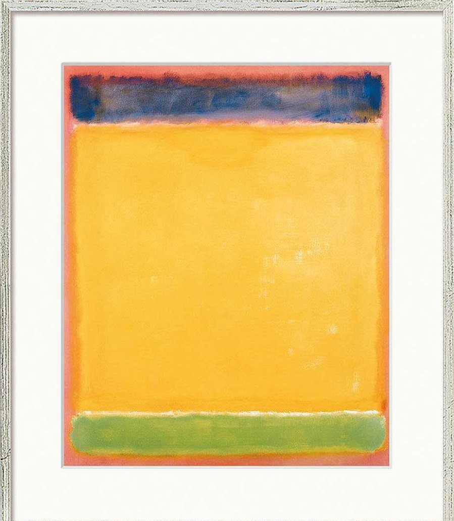 Mark Rothko Bild "Untitled (Blue, Yellow, Green, Red)" (1954), Version Silberfarben Gerahmt Abstrakte Bilder