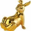 Pols Potten Spardose "Golden Bunny", Porzellan Goldfarben Glasiert Fur Kinder