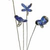 ars mundi Gartenstecker "Schmetterlinge Blau", 4-Teilig Sonstige Gartenaccessoires