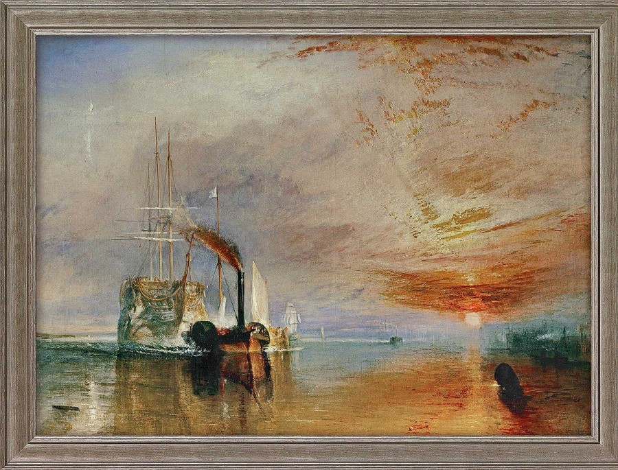 William Turner Bild "Die Letzte Fahrt Der Temeraire" (1839), Gerahmt Giclee