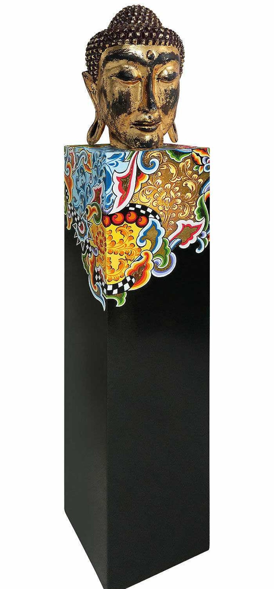 Tom's Drag Buddha-Stele (Gros, Hohe 130 Cm) Asien