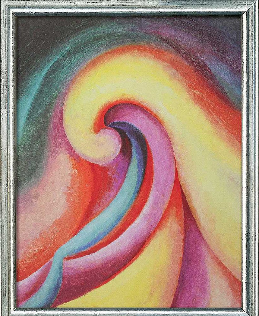 Georgia O'Keeffe Bild "Series I - No. 3" (1918), Gerahmt Faksimile