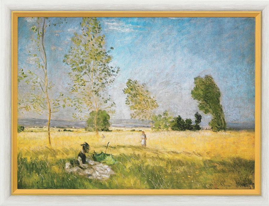 Claude Monet Bild "Sommer" (1874), Gerahmt Giclee