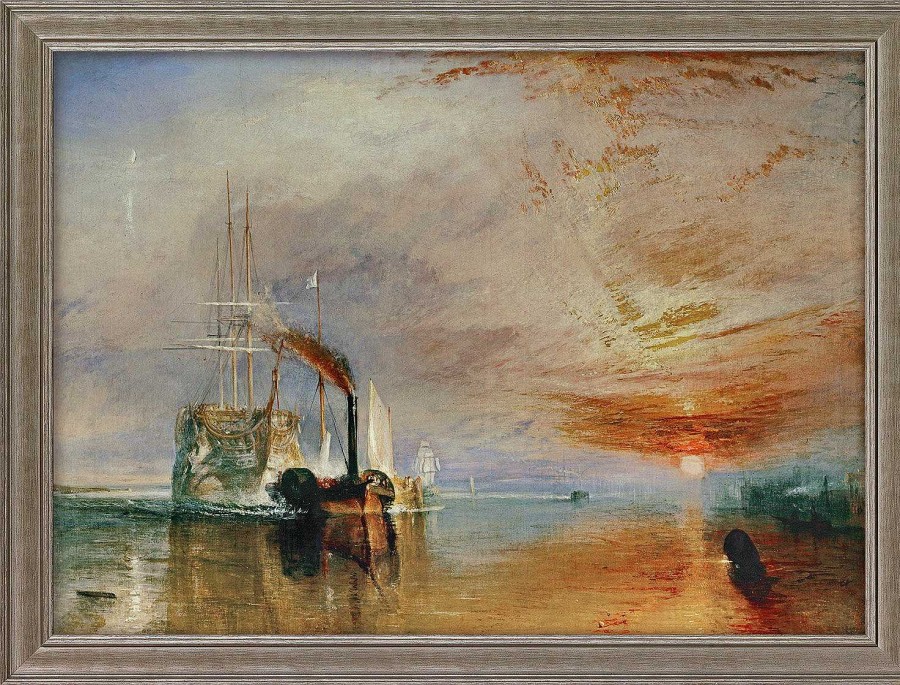 William Turner Bild "Die Letzte Fahrt Der Temeraire" (1839), Gerahmt Romantik