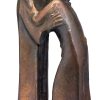 Ernst Barlach Skulptur "Das Wiedersehen" (1930), Reduktion In Bronze 20. Jahrhundert